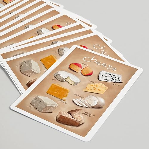 Miniatura 5 de Lantern Press Variedades de queso (52 cartas de juego, baraja de cartas de tamaño póquer con comodinos)