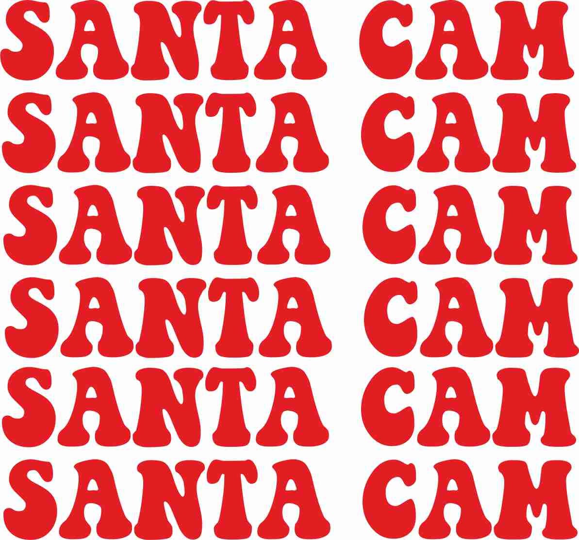 Fsss Ltd Red 6 X Santa Christmas Cam Stickers Baubles Glass Xmas Childrens Novelty Gift (Red)