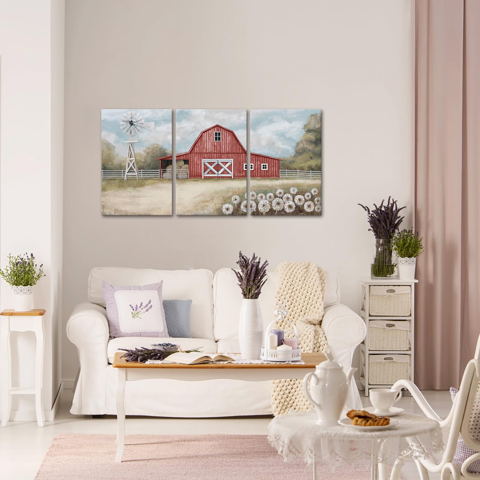 Amazon.com: Visual Art Decor Farmhouse Canvas Wall Art Rustic Barn