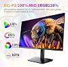 Monitor CUNPU de 27 pulgadas 4K 70Hz, UHD (3840 * 2160) con panel IPS y bisel ultra delgado para edición de fotos y videos, ΔE < 2, 100% DCI-P3, 1.07B+ colores, PIP-PBP, Adaptive Sync, DP/HDMI, color negro 7
