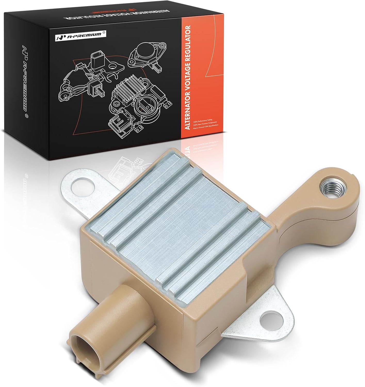 A-Premium Alternator Voltage Regulator Compatible with Honda CR-V CRV 2012-2019, Civic 2012-2015, Crosstour 2012-2015 & Acura TLX 2015-2020, ILX 2013-2022, 2.4L, 14.4V B-Circuit 14.4 Vset