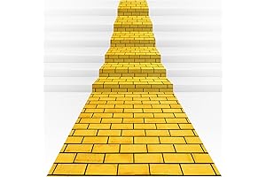 Wizard of Oz Decorations for Halloween 4.5 x 54 Feet Yellow Brick Road Floor Runner