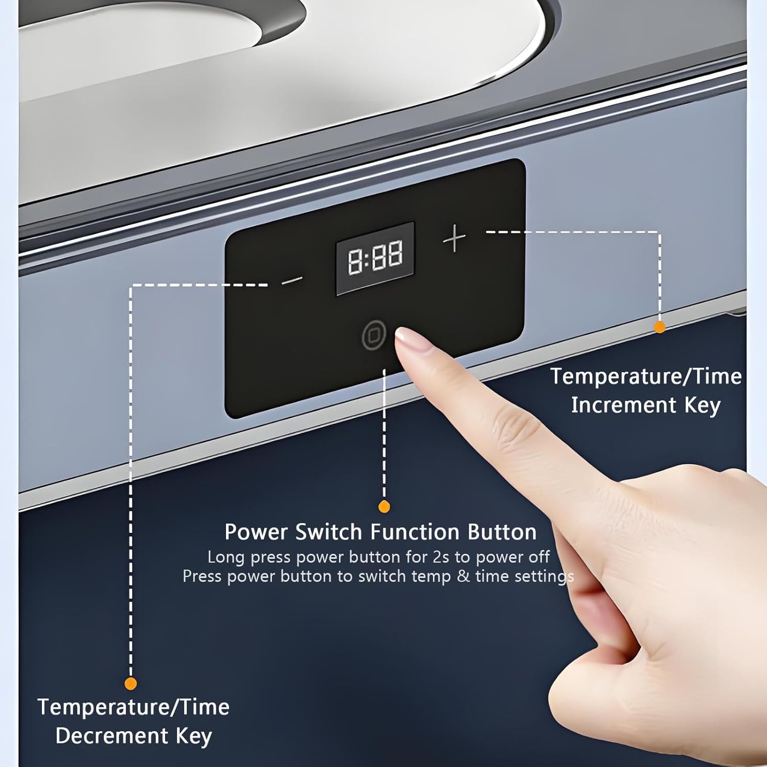 Caja de Fermentación de Masa Casera, Control Automático de Humedad y Temperatura, Probador Eléctrico de Pan, para Hornear, Fermentar y Hacer Yogur