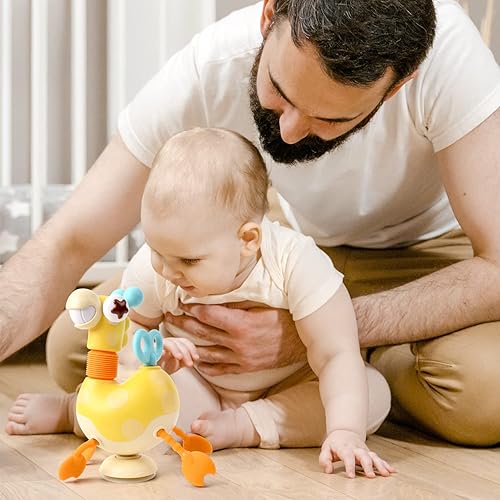 Miniatura 4 de Juguetes sensoriales para bebé juguete Montessori de silicona de grado alimenticio tubos de jirafa habilidades motoras finas y juguete de