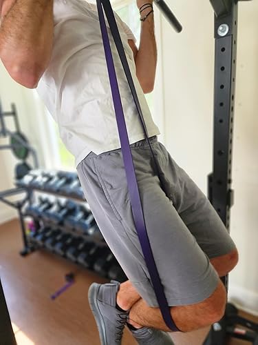 Miniatura 8 de AXiOFiT Bandas de resistencia para entrenamiento, bandas de ejercicio para gimnasio en casa, juego de 8 con anclaje de puerta, bandas de asistencia