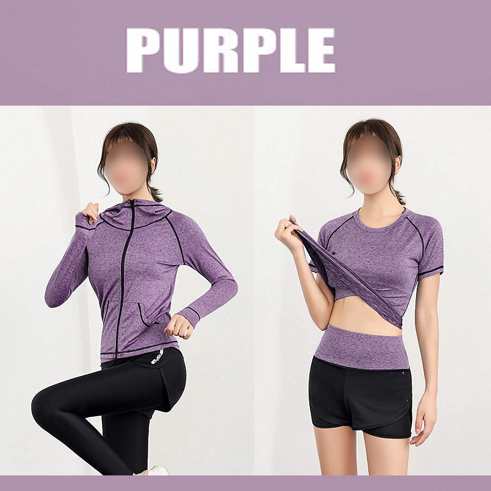 5-częściowy damski dres fitness, joga dla początkujących odzież na siłownię, do biegania na co dzień szybkoschnące legginsy, styl 2, 3XL