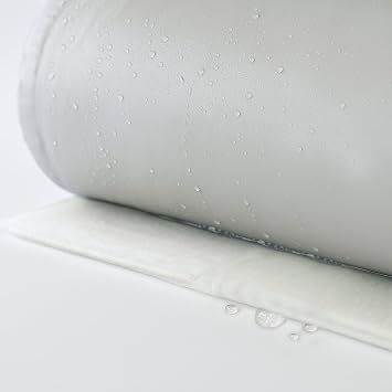 Water Filled Flood Barrier Tube & Aqua Seal Band, 2-in-1 Long Flood Protection Kit, Sandbag Alternative for Heavy Rain and Driveways, Reusable Water Tube Barrier 10ft