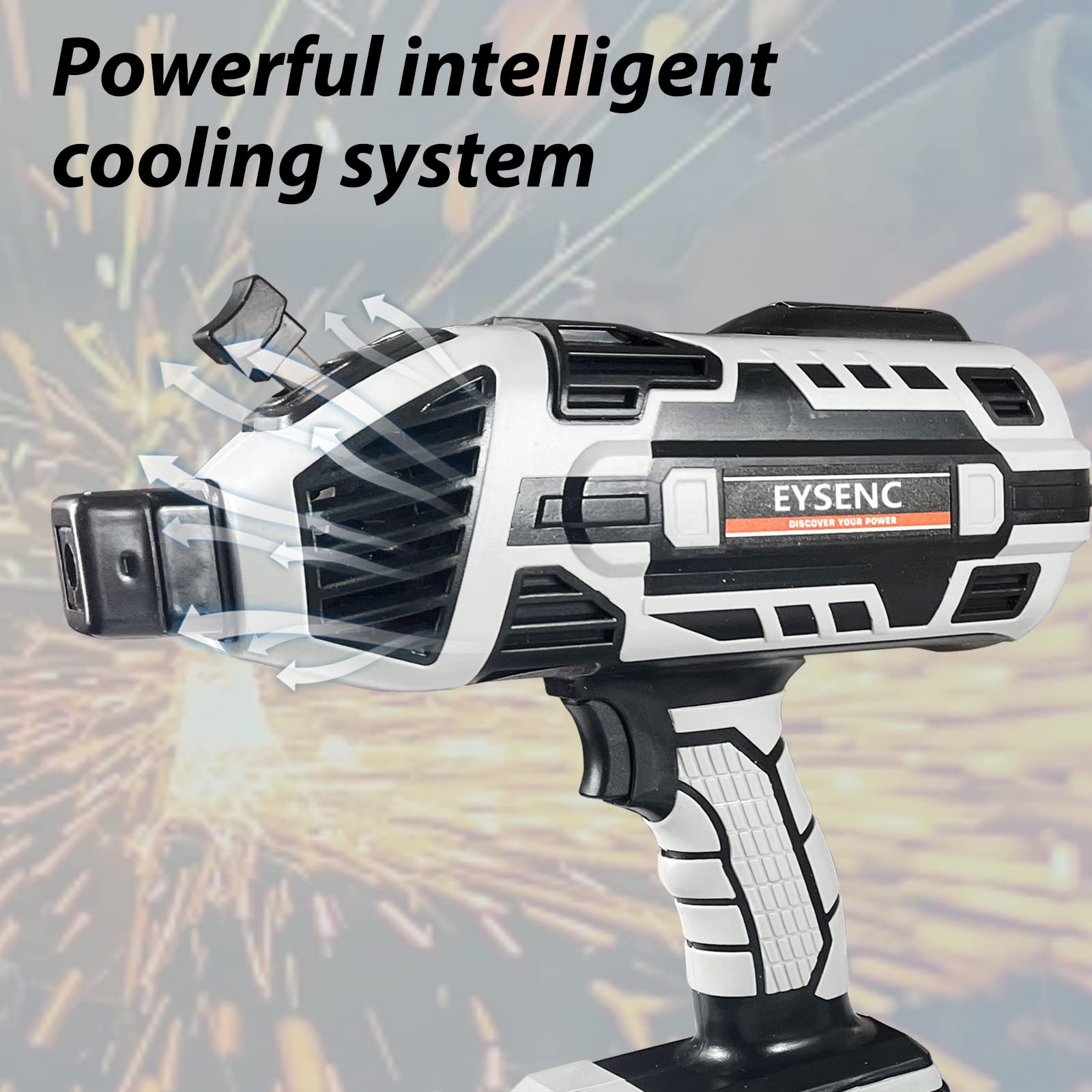 Spawarka, przenośny pistolet maszynowy do spawania łukowego, stojąca ręczna spawarka IGBT do spawarki 3/32"-1/8", spawarka 220 V, 6 zmiennych regulacji prądu (szara))