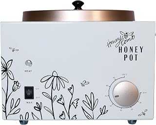 Honeycomb Wax Co Large Honey Pot - Wax Warmer for Hair Removal, 7 lbs, Salon Quality for Professionals, Adjustable Temperature. For Professional Estheticians & Home Salon (7lb (Pack of 1)