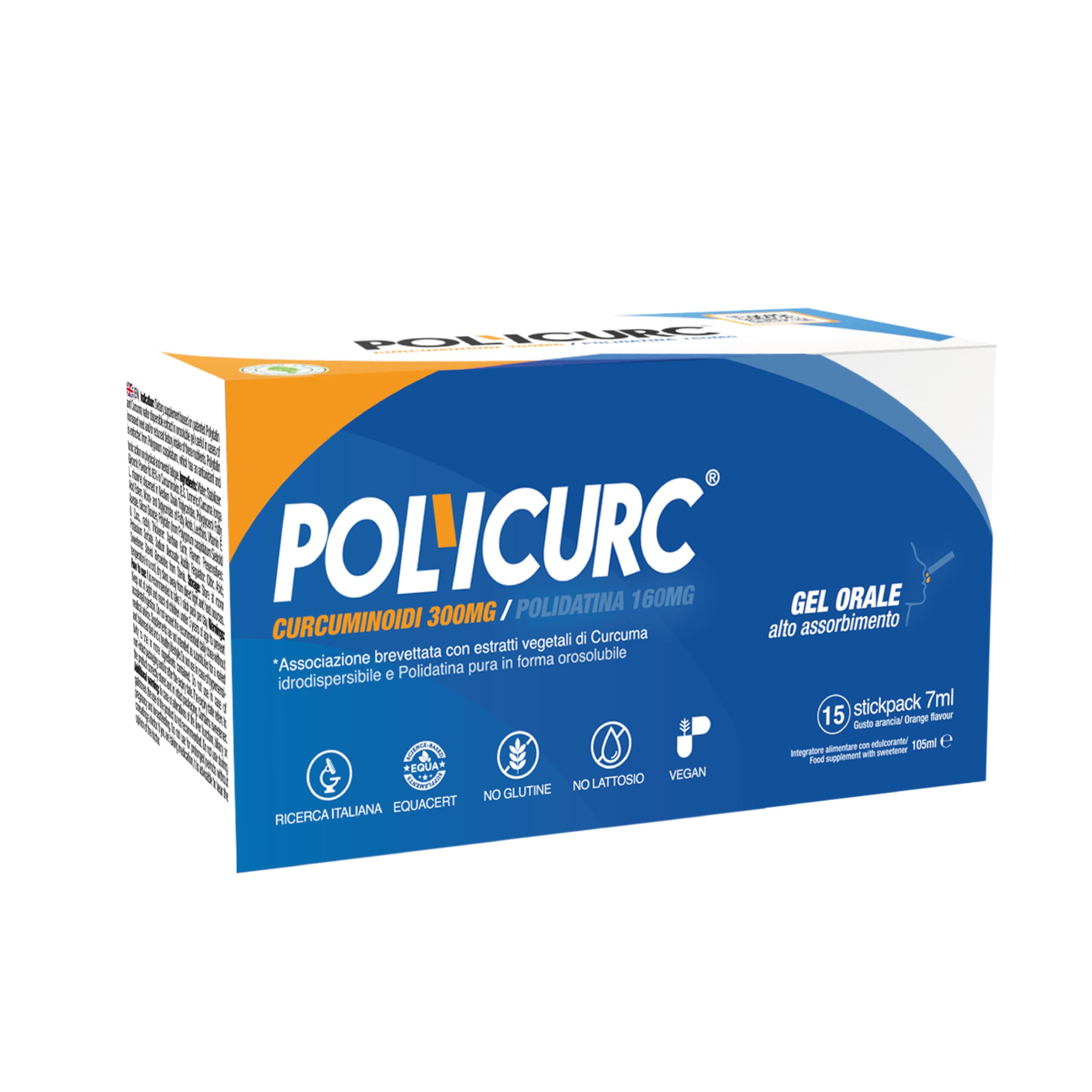 PolyCurc Gel - Integratore Curcumina e Polidatina - Stickpack alto dosaggio
