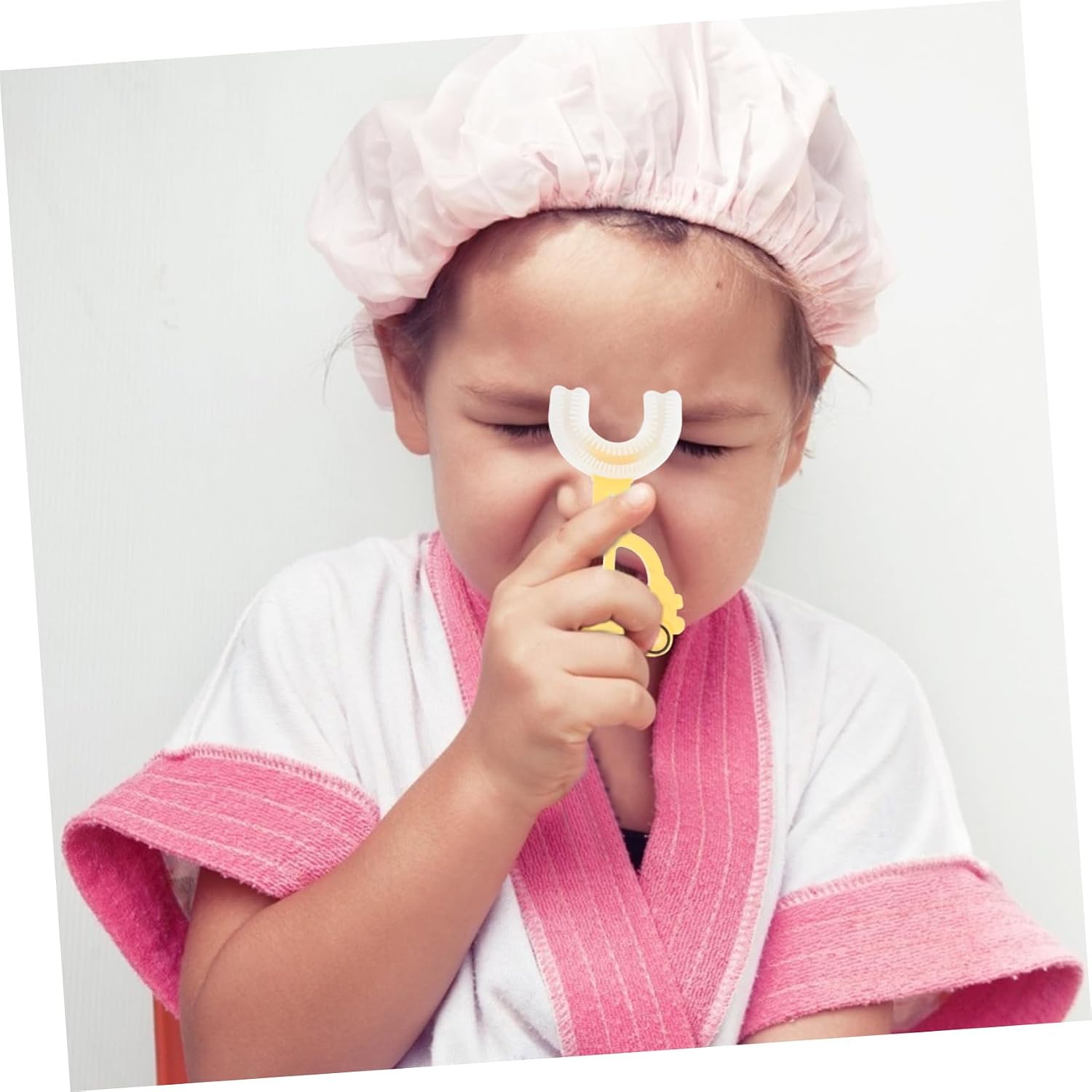 3pcs U Shaped Silicone Toothbrush for Boys and Soft Manual Teeth Cleaning Brush with Comfortable Head Lightweight and Portable Oral Care for Cavity Prevention