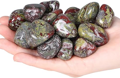 Miniatura 2 de YATOJUZI Cristales curativos de sangre de dragón a granel, piedras de bolsillo naturales pulidas para energía, reiki, volteo, cabaña, equilibrio,