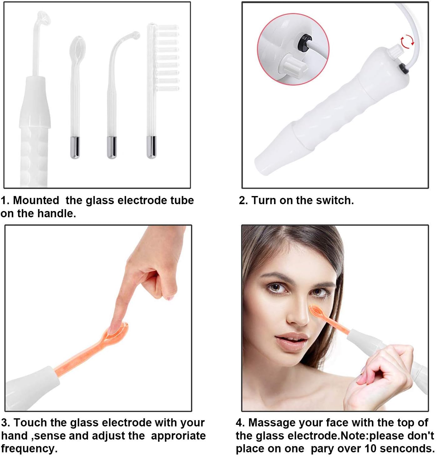 Titoe High F Rrequency Facial Wand Multi-Function Face Device Machine for Face Care : Beauty & Personal Care