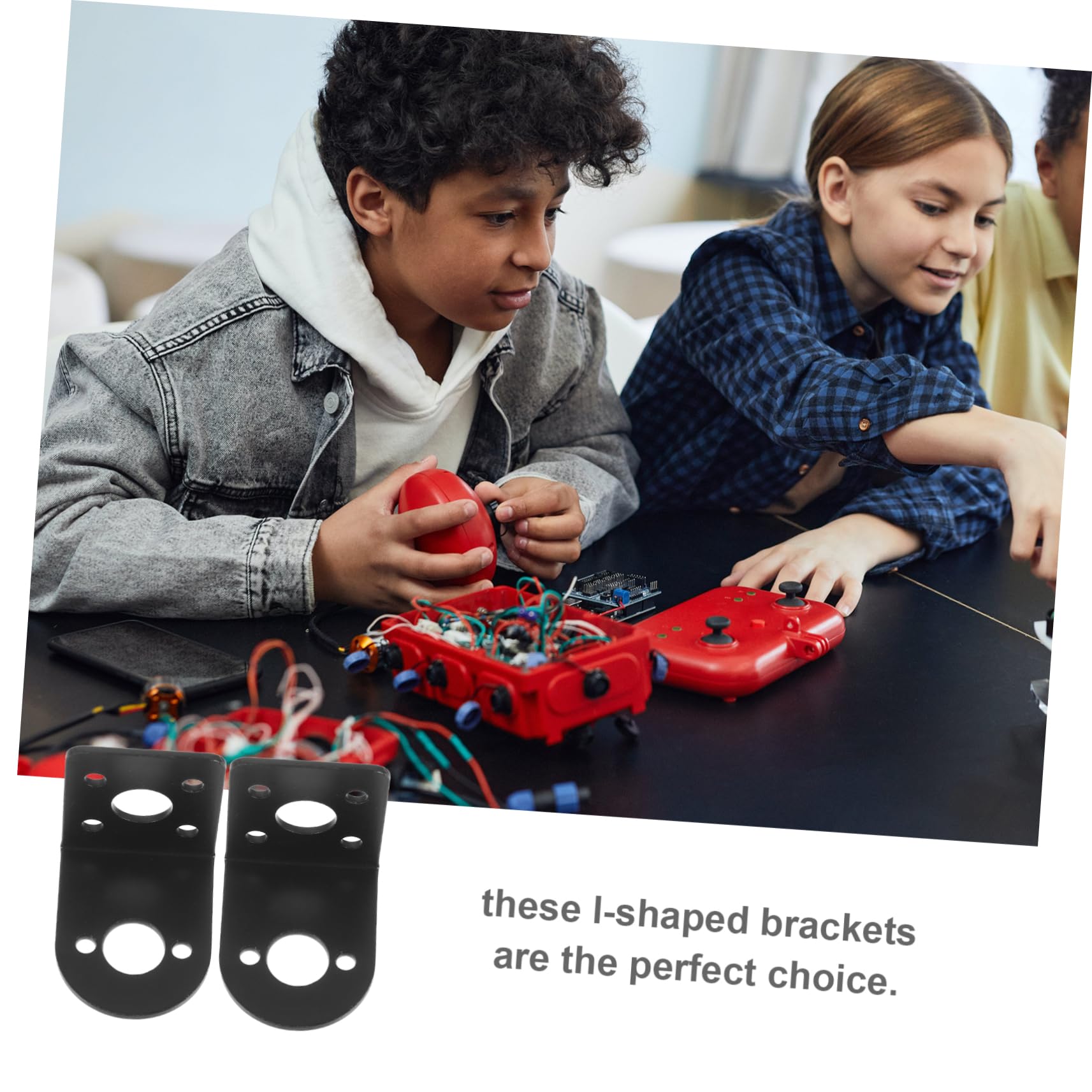 WOONEKY Motor Mounting Holder Gear Motor Mounting Bracket Stand for Fixed Mount