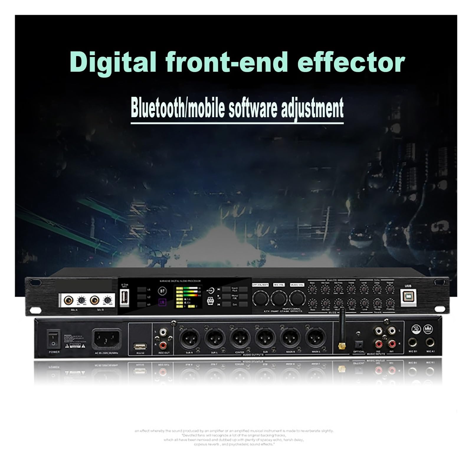 Procesador De Audio Preefector KTV, De Sonido, Procesador De Efectos Digitales For Cantar En Karaoke Y Bodas