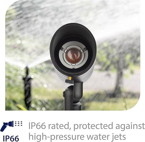 Miniatura 8 de WAC - Iluminación de paisaje, luz LED de acento básica de 12 V, 6 W con ángulo de haz ajustable de 3000 K en negro