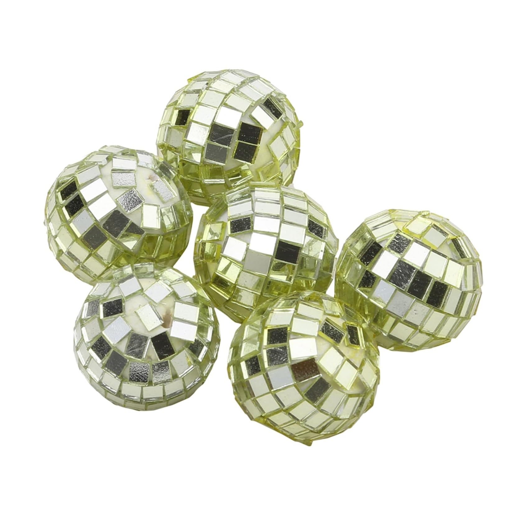 Boules disco dorées 3 cm anti déco terne pour événement et Noël