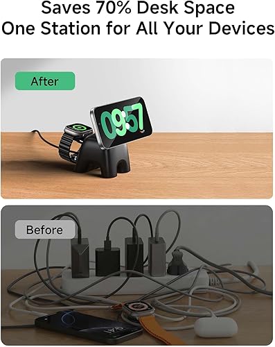 Miniatura 8 de Estación de carga inalámbrica magnética 2026, soporte de cargador ultrarrápido de 15 W para iPhone 17, 16, 15, 14, 13, 12 Pro Max, 5 W para Apple