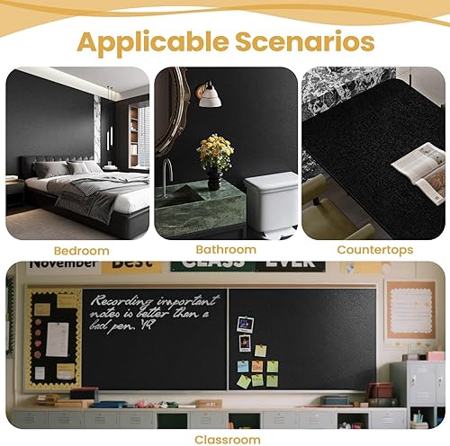 Miniatura 136 de Abyssaly - Papel tapiz amarillo para despegar y pegar, extraíble, para dormitorio de niñas, autoadhesivo, textura de seda en relieve, papel adhesivo