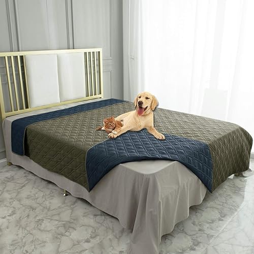 Miniatura 6 de Ameritex Funda impermeable para cama de perro manta para mascotas para muebles cama sofá reversible