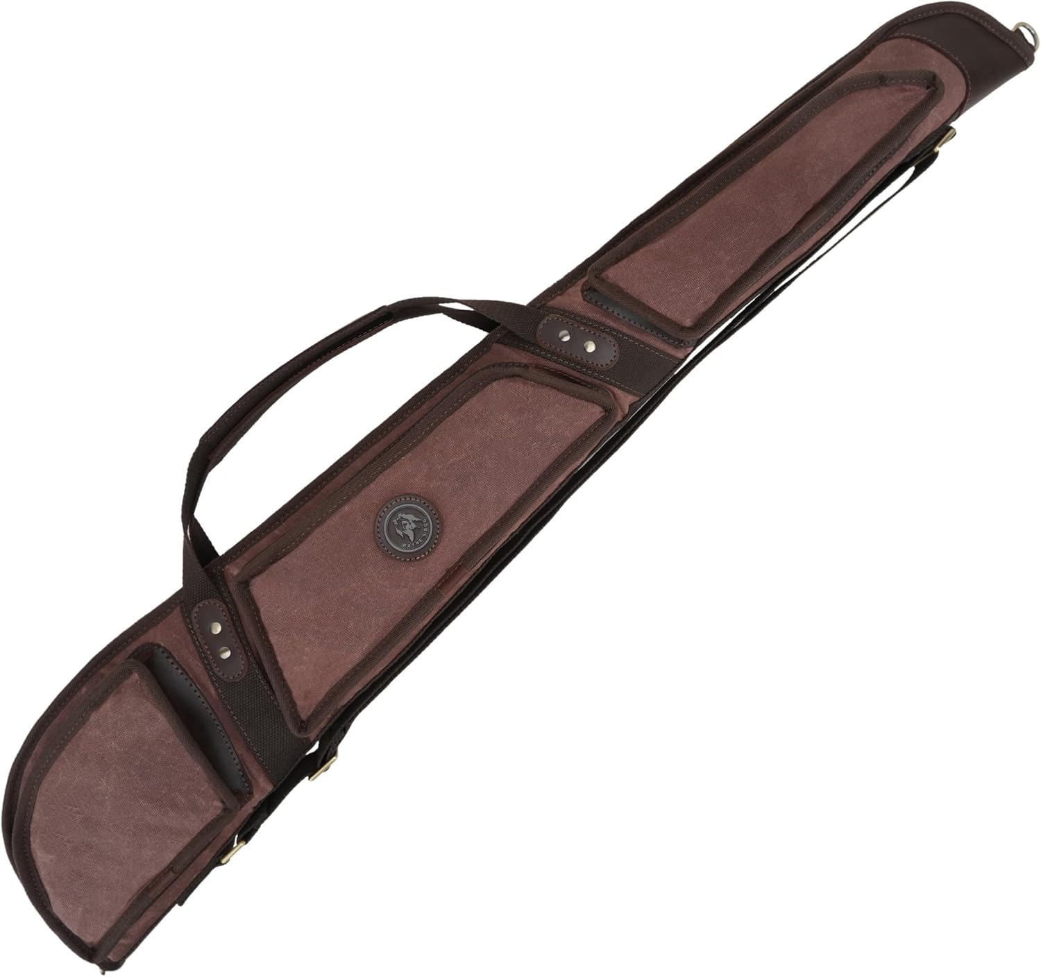 WAYNE'S DOG 52" 38" Soft Gun Case for Rifle & Shotgun, Canvas Leather Rifle Storage Bag with Lambs Wool Fully Protective