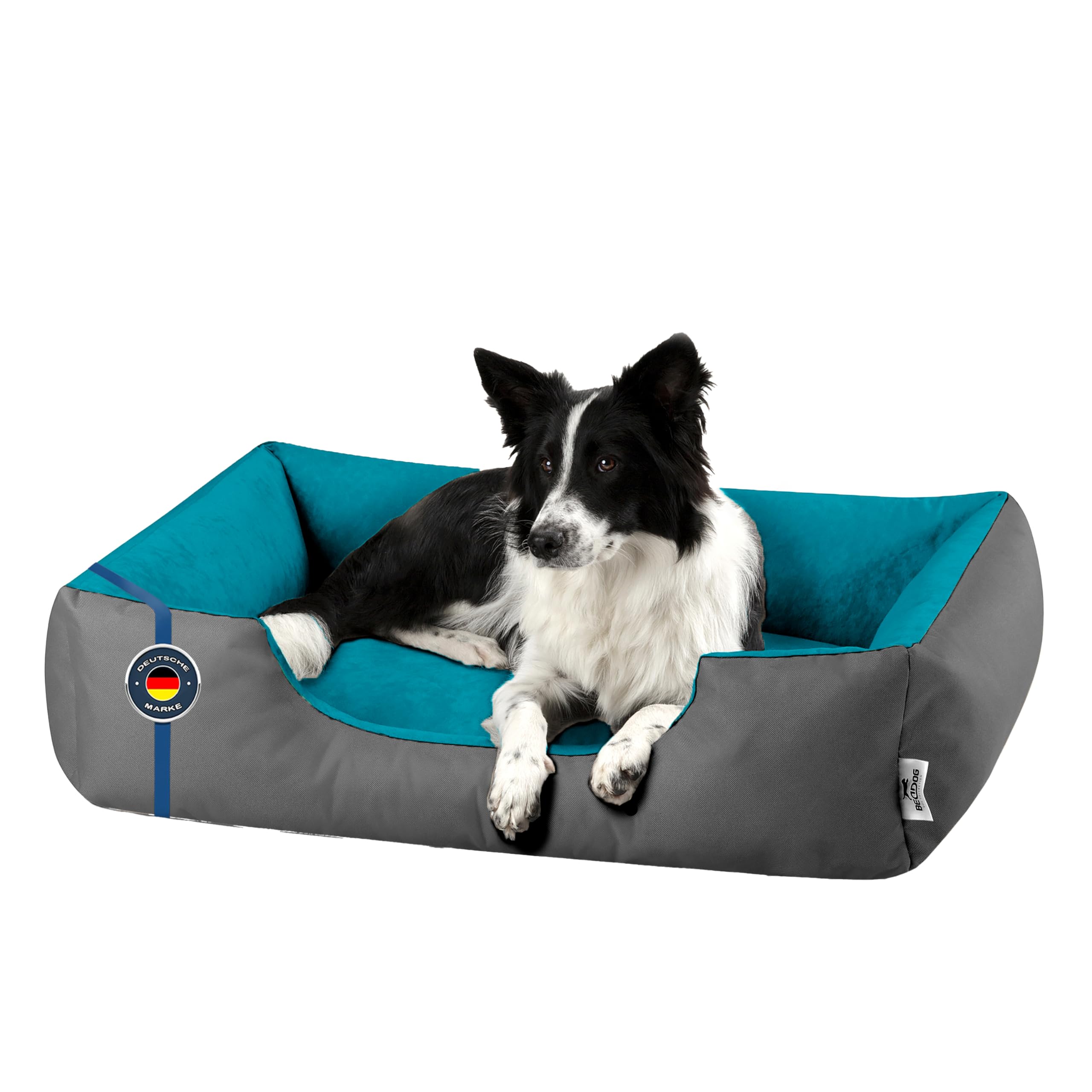BedDog Cuccia per cani L - Cuscino - Divano - Copertina Rimovibile e Lavabile, Cani Medio-Piccola