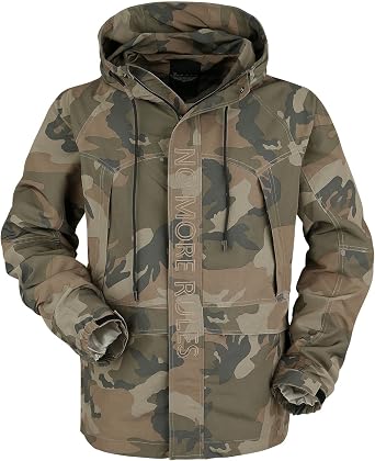 Rock Rebel by EMP Chaqueta camuflaje con bordado Hombre Chaqueta  entre-tiempo camuflaje M: Amazon.es: Ropa