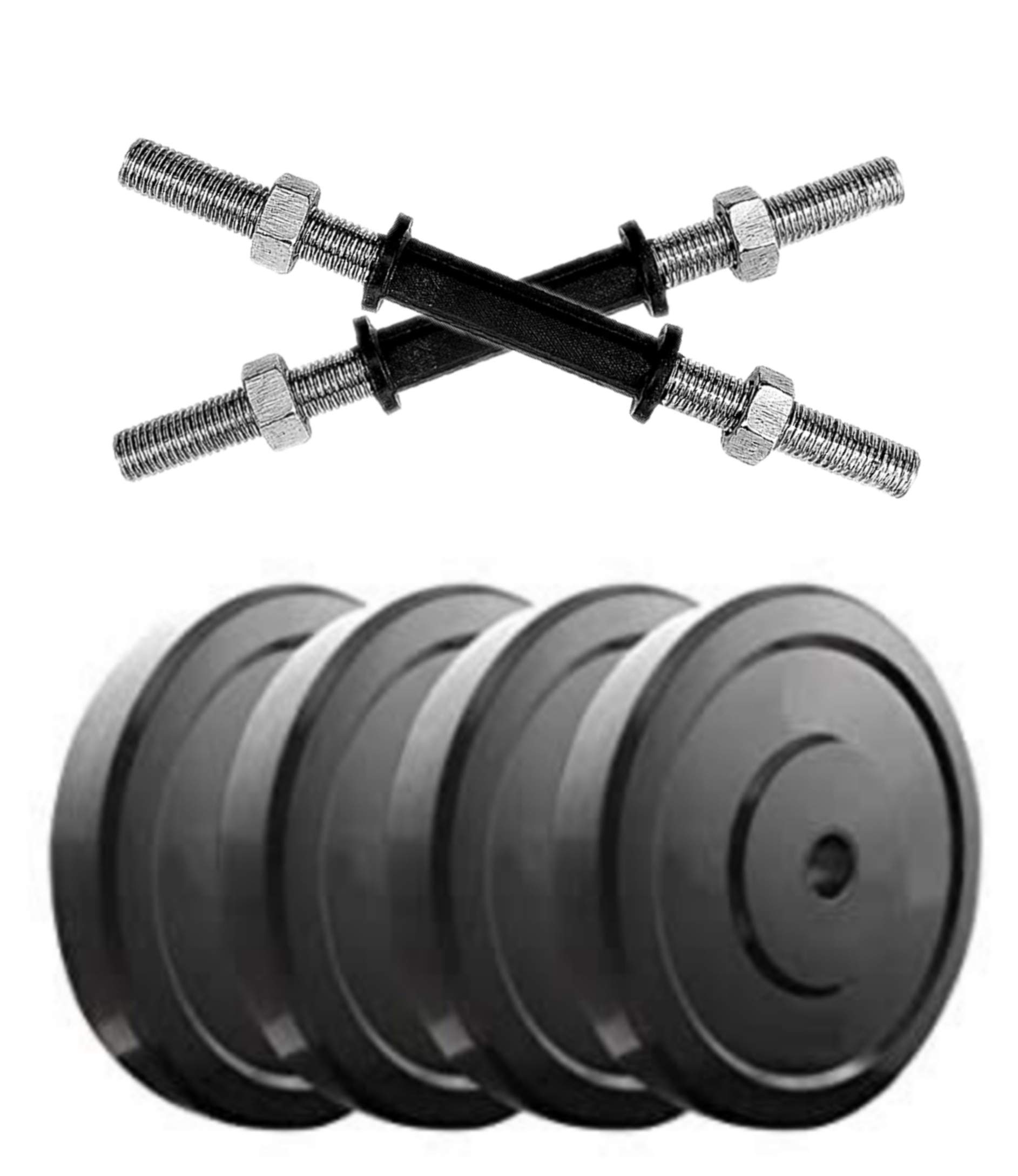 SX Fitness Home Gym Combo - Adjustable Rubber Weight Plates with Pair of Solid Dumbbell Rod (Multicolour, 2.5 Kg X 4, 10 Kg) (B08N6QWPT6) Amazon Price History, Amazon Price Tracker