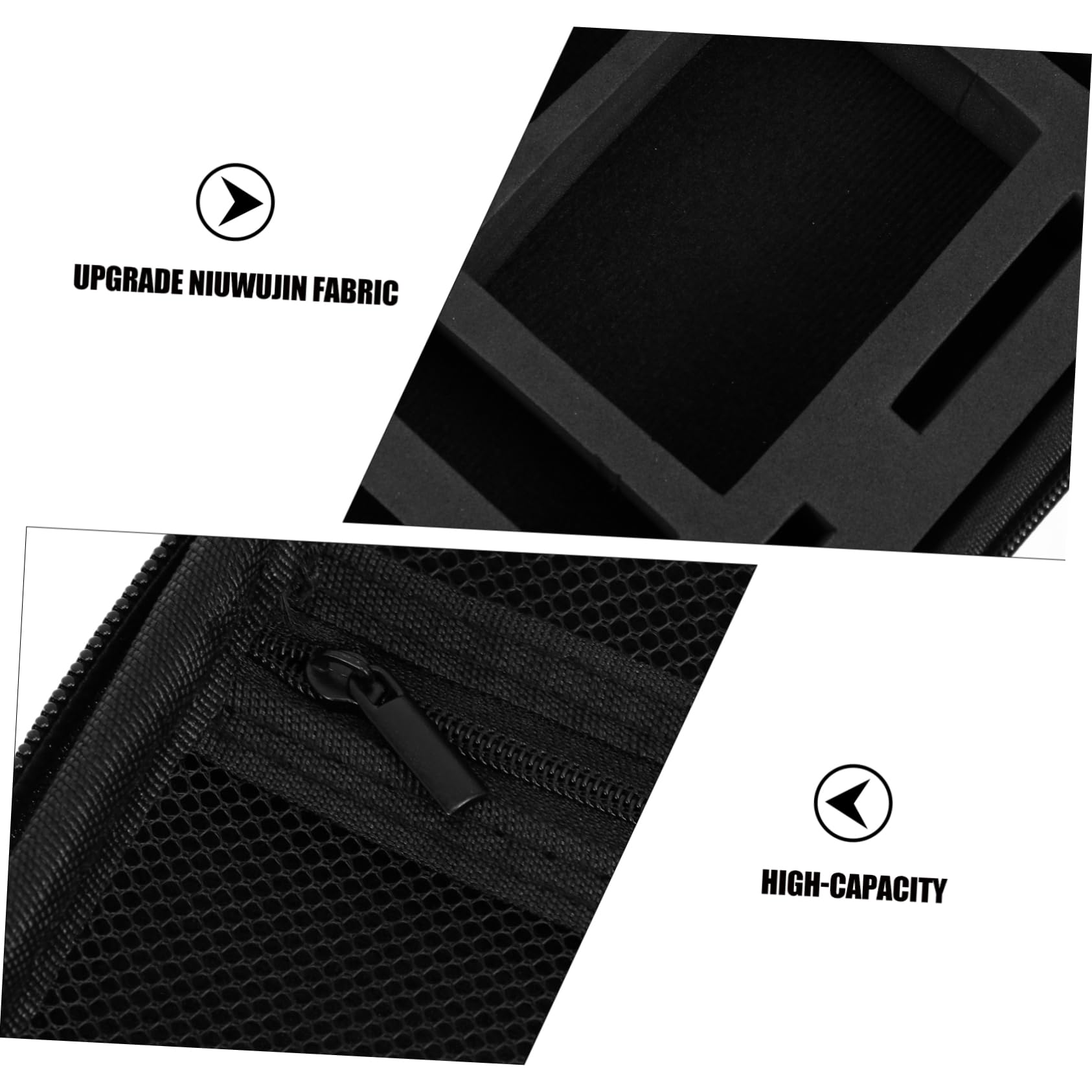 Borsa per Action Camera Supporto per Fotocamera Custodia Rigida per Trasporto di Fotocamera in Oxford Doppio e Cuscinetto Interno in Eva