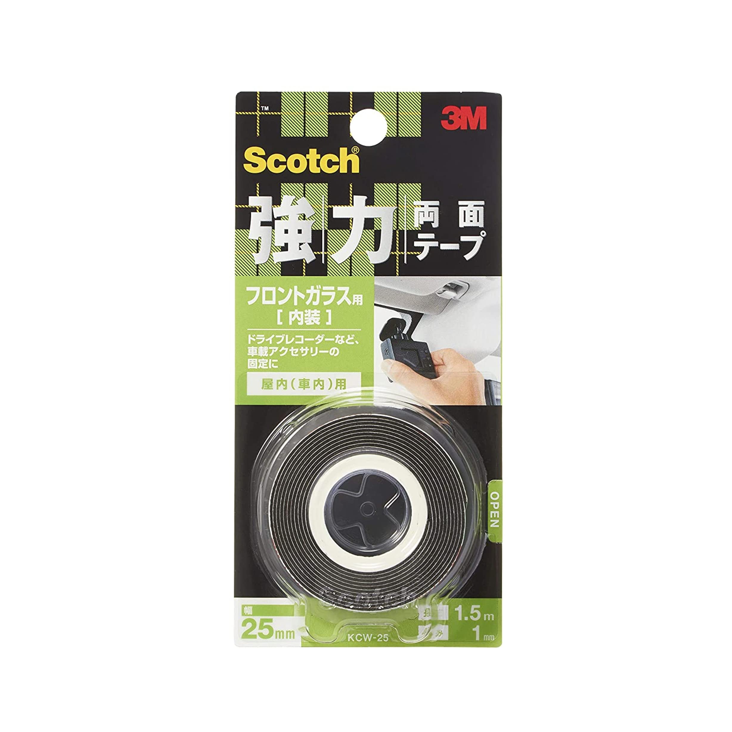 Amazon | スリーエム スコッチ 強力両面テープ フロントガラス用