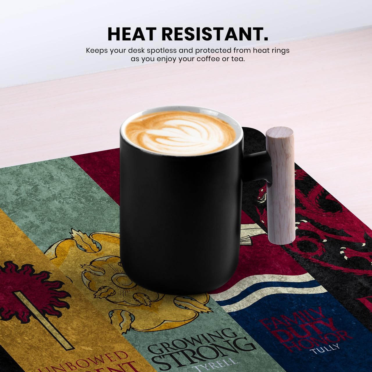 Head Case Designs Officially Licensed HBO Game of Thrones All Houses Graphic Art 37.4 x 15.75 x 0.16 inches (900 x 400 mm) - XL Gaming Office Desk PC Keyboard Mouse Mat Pad