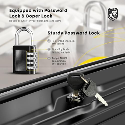 Miniatura 6 de YHTAUTO Caja de herramientas de almacenamiento para caja de camioneta con cerradura compatible con Dodge Ram 1994-2002 y Ford F-Series 1980-1996 y