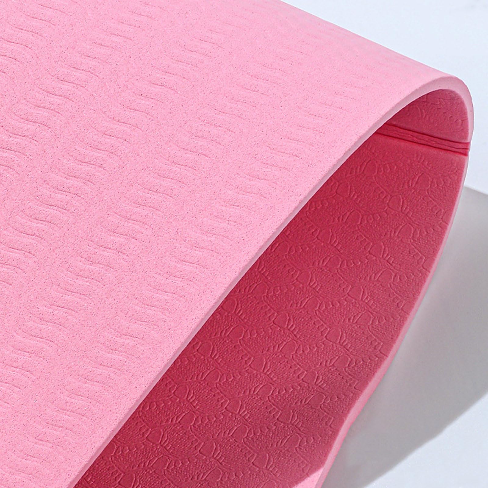 Esterilla de ejercicio de viaje para mujer, ligera, plegable, para yoga, antideslizante, portátil, fitness, deportes al aire libre