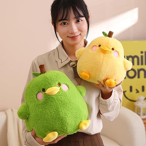 Miniatura 4 de PEACH CAT Lindo Pato Pera Almohada de Peluche Fruta Juguete de Peluche para Niños Amarillo 12"