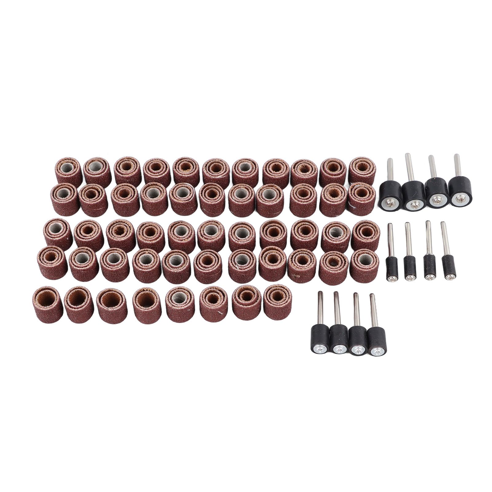 Dorn-Schleiftrommel-Set, 168-teiliges Schleiftrommel-Set, Schleifbänder, Mini-Trommelschleiferhülsen mit 12 Dornen, Schleiftrommel-Dorn-Set, Trommelschleifer