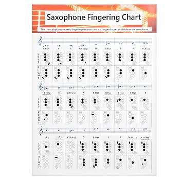 奏ページ Amazon.com: Saxophone Fingering Chart, Yctze Basics for