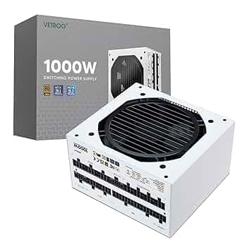 Vetroo 1000W pc電源 ATX3.1 電源ユニット Vetroo 1000W Power Supply ATX 3.1 Ready, Dual PCIe 5.1, 80