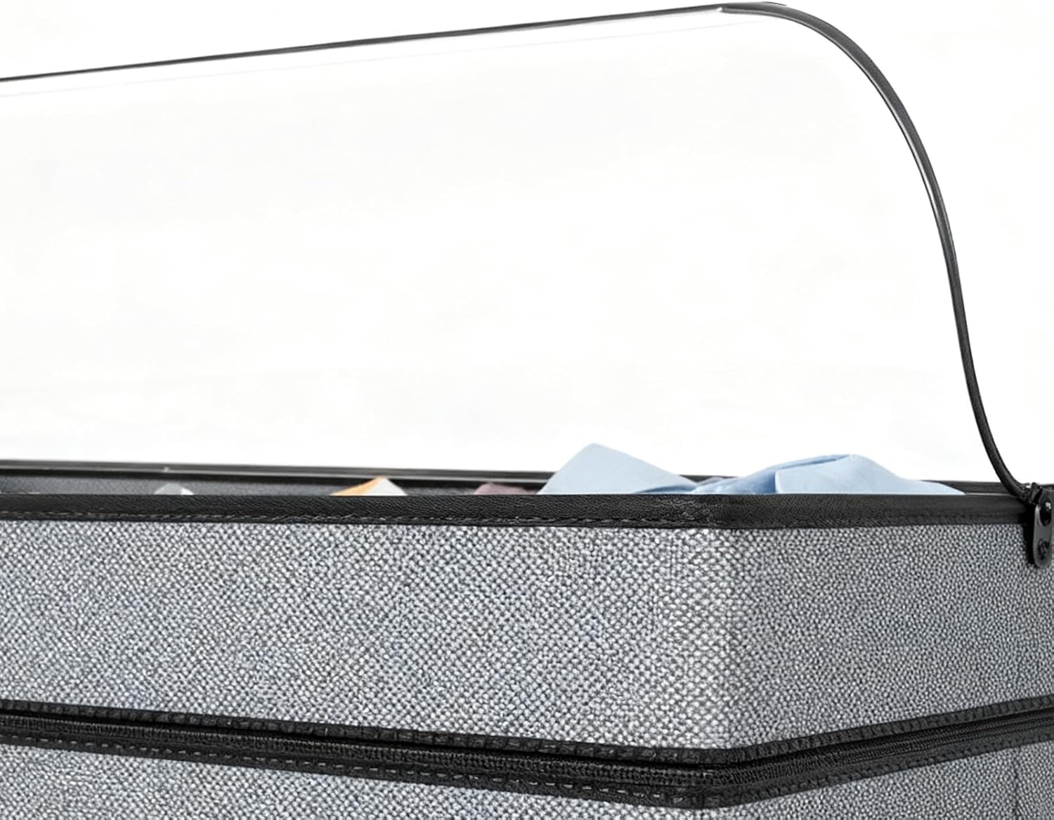 Under The Bed Storage – 72L XXL Organizer With Wheels And Lid | Adjustable 10-Inch Tall Closet Storage Drawer | Large Under-Bed Box For Clothes, Shoes, Blankets, Toys, Home Organization