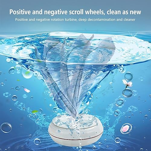 Miniatura 5 de Mini lavadora de bebé 2025 portátil, lavadora de viaje USB, lavadoras de ropa para el hogar, negocios, viajes, sala universitaria, caravana,