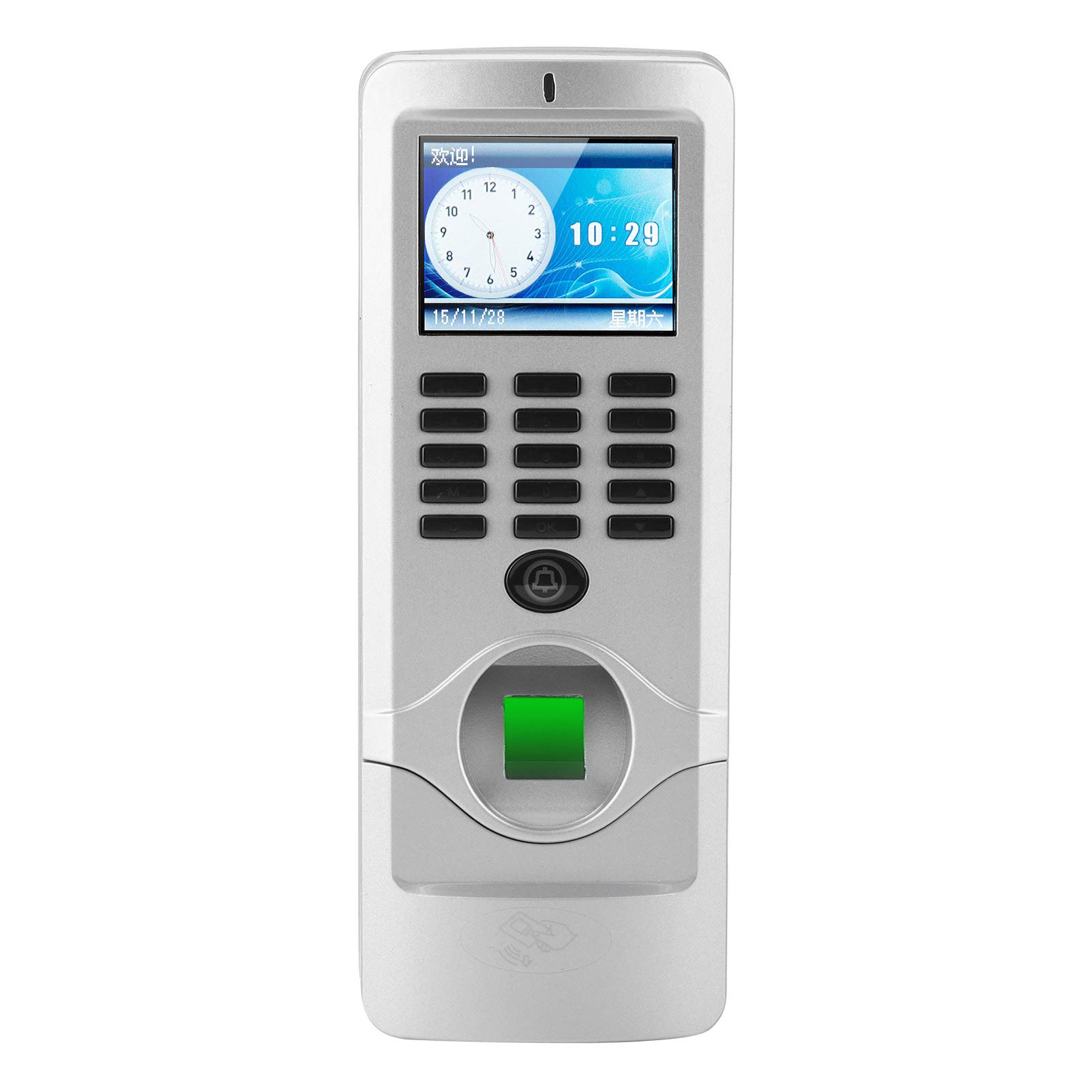 Tarjeta de Identificación de Huellas Dactilares Control de Acceso con Contraseña Máquina de Tiempo de Asistencia con/IP RS485 USB para Monitoreo Remoto y Autenticación