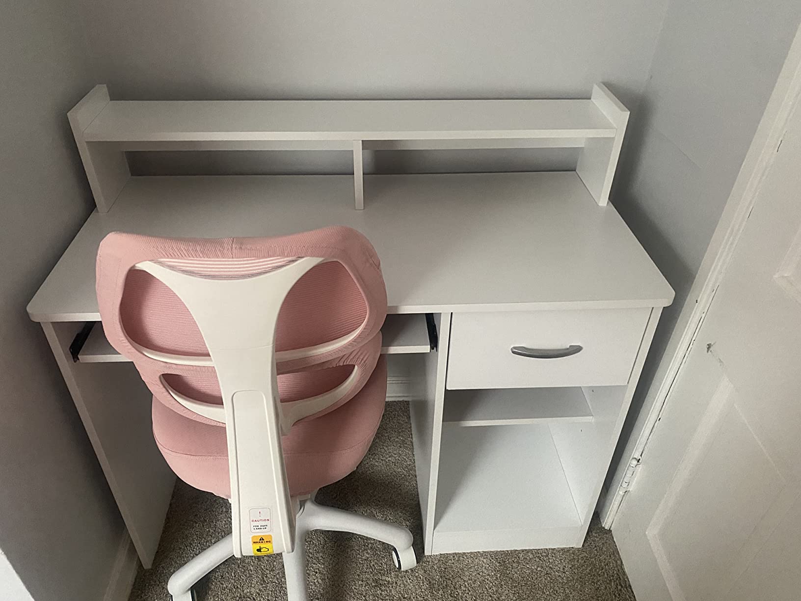 22/mo Finance South Shore Axess Desk with Keyboard Tray, Black Buy