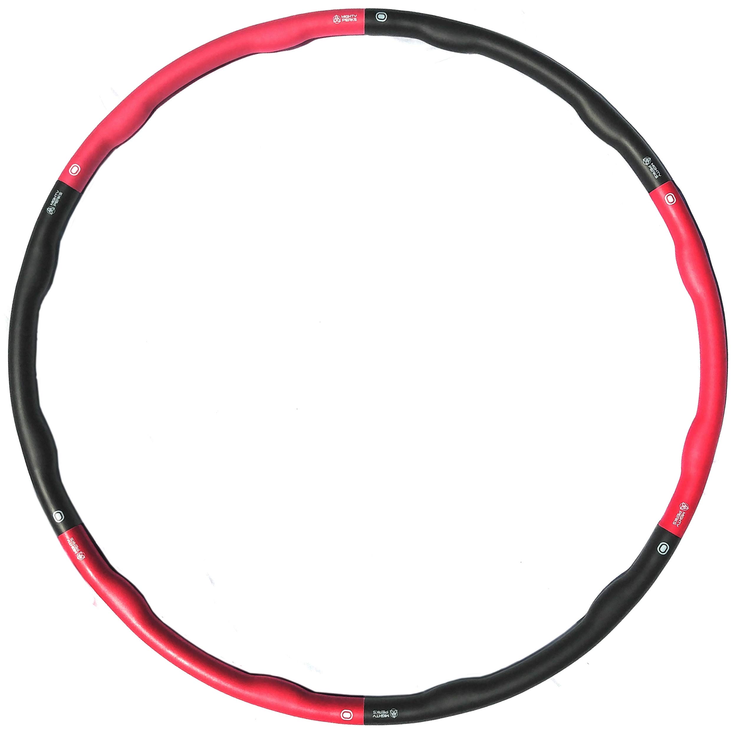 MIGHTY PEAKS Hula Hoop Reifen Erwachsene 1,2kg und 2,1kg(für Fortgeschrittene) mit Massagenwellen zur Stärkung der Bauch- und Rückenmuskulatur,Hoola Hoop,Schlanke Taille,Stoffwechsel Steigern