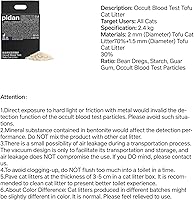 Vista 9 de pidan Arena para gatos de tofu con análisis de sangre oculta, aglutinante, desechable, ultra absorbente y de secado rápido, arena de ingredientes