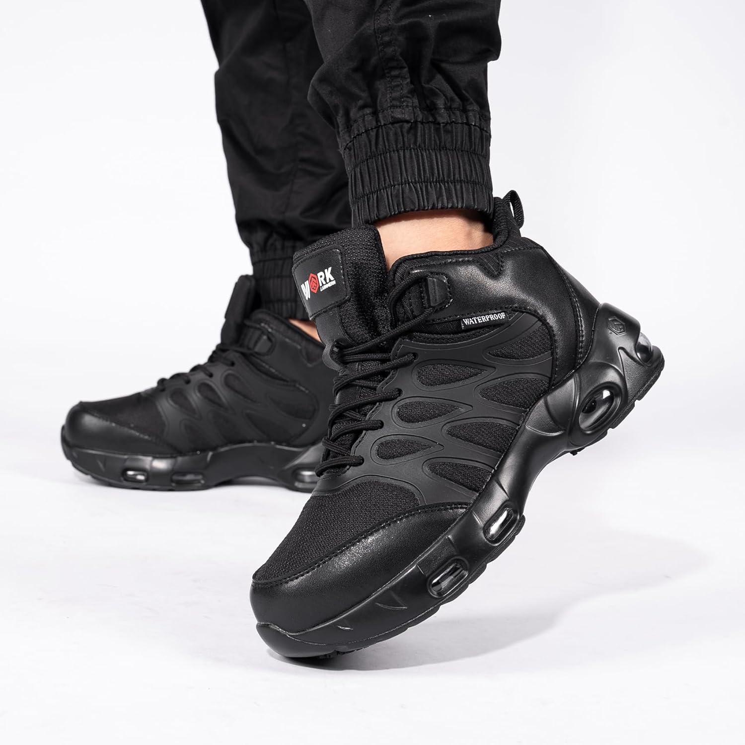 LARNMERN Women Non Slip Shoes Waterproof Food Service Work Chef Kitchen Restaurant Mesh Outdoor Hiking Boots - Image 4