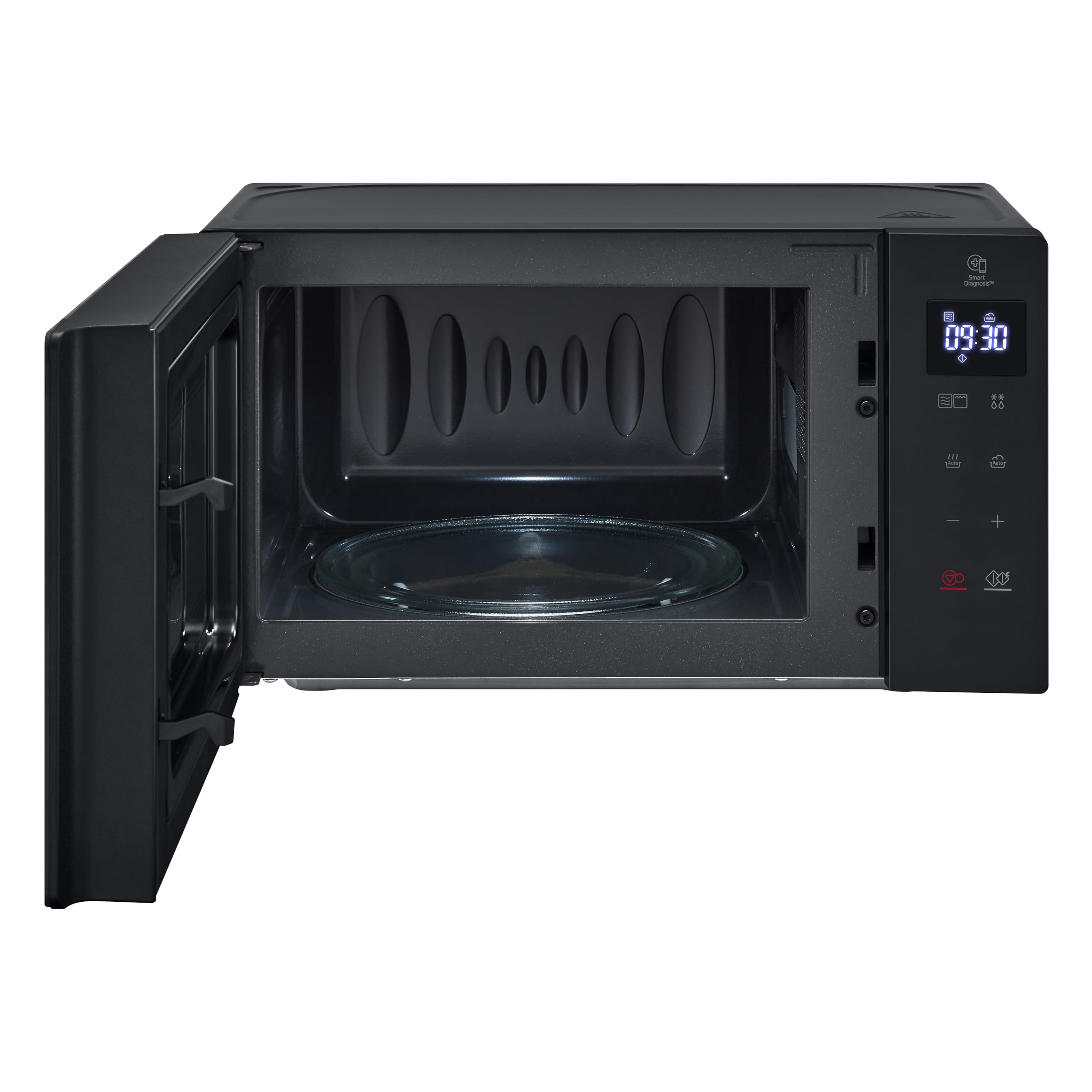 LG MH6032GAS Forno Microonde 20 Litri con Grill al Quarzo, 700 W, Programmi Automatici, Scongelamento Rapido Defrost, Funzioni Timer e Orologio Smart Diagnosis, Scaldavivande, Nero