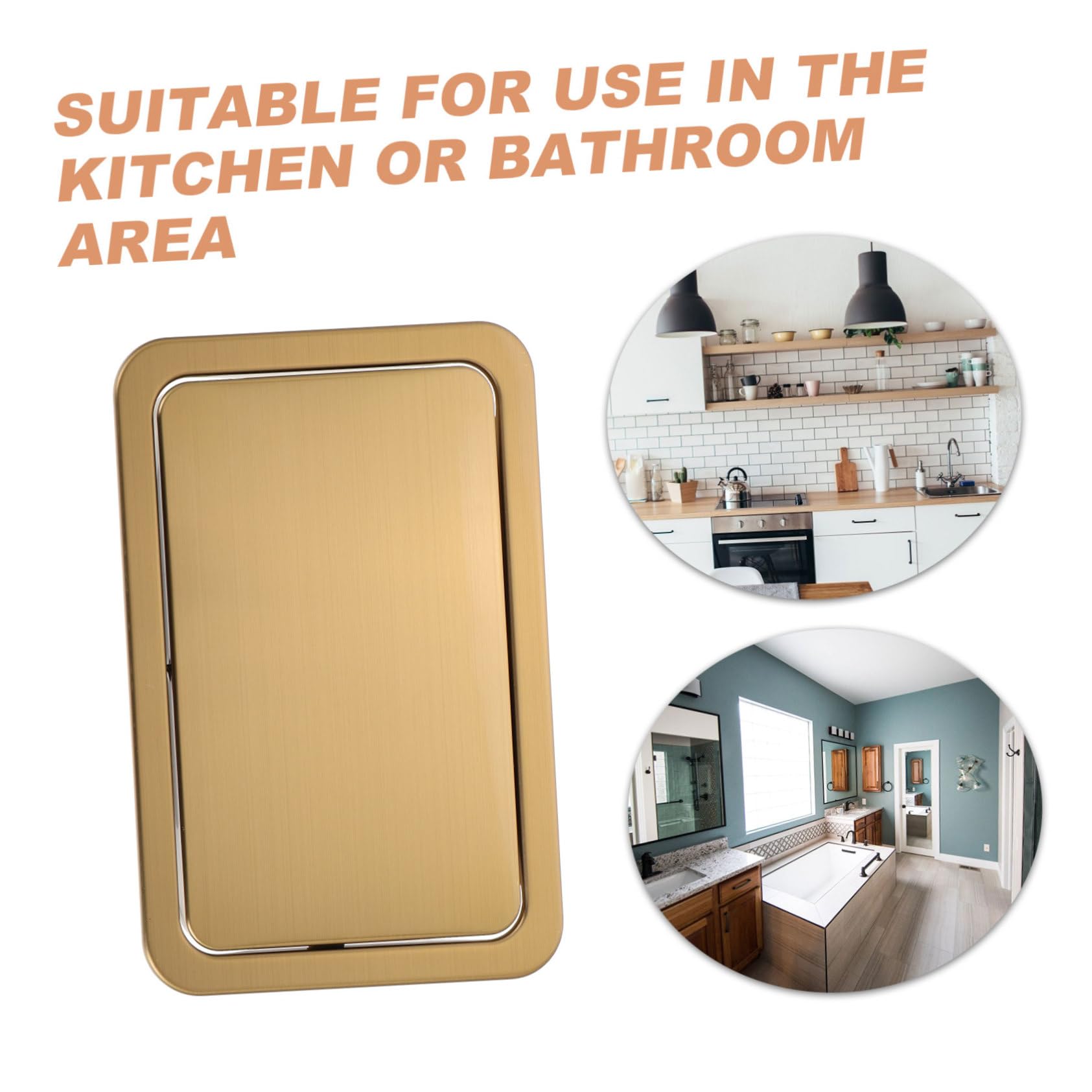 iplusmile Bote de Espacio de Inoxidable Incorporada de Acero de Basura Tapa Diseño Dorado Cubre Ahorrador Fregadero para Cubos de Basura en Cocinas y Restaurantes