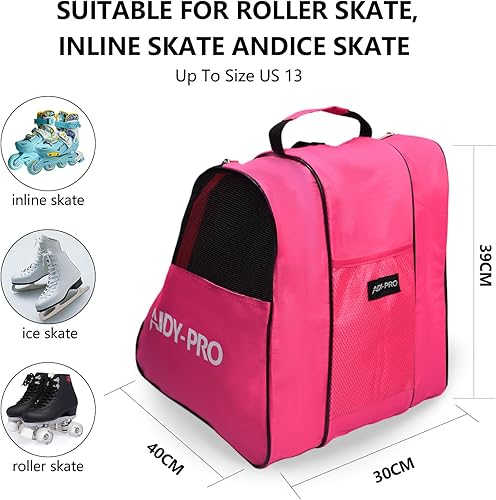 Miniatura 10 de AIDY-PRO Roller Skates Bag Roller Blade bag Ice Skate Bag Roller Skate Bags for Quad Skates Figure Skating Inline Skate Bag