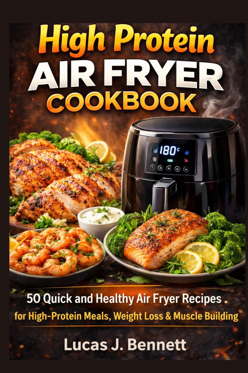 High Protein Air Fryer Cookbook 50 Quick and Healthy Air Fryer Recipes for High-Protein Meals, Weight Loss, and Muscle Building