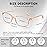 AQWANO Unbreakable Reading Glasses for Women 3 Pack - TR90 Flexible Lightweight Computer Readers (1.75) Blue Light Blocking, Comfortable Clear Frame, Cute & Stylish Designer Eyeglasses