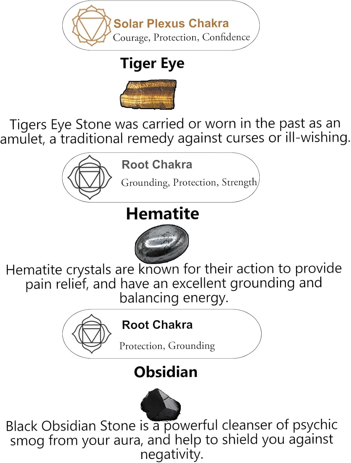 Protection Crystals Beaded Bracelet for Mens Gifts, COLORFEY Real Tiger Eye Black Onyx Stone Bracelets Precious Gemstone Bracelets 8mm, Handmade Healing Energy Crystal Bracelet 2Row for Father Husband - Image 7